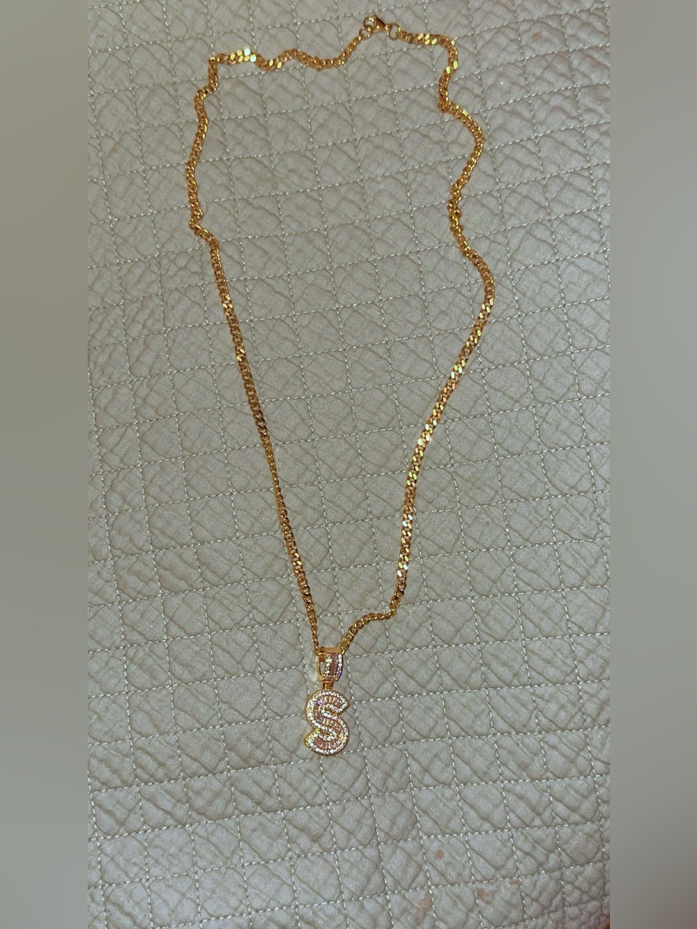 Petit Moments Jewelry x Revolve Golden Initial 'S' Pendant Necklace